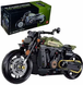 Конструктор мотоцикл Harley Davidson (590 деталей, масштаб 1:8, зелений) 7965210 фото 2