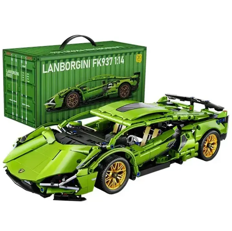 Конструктор Lamborghini Sian FK937 в зеленому кольорі (1280 деталей, масштаб 1:14) 7838715 фото