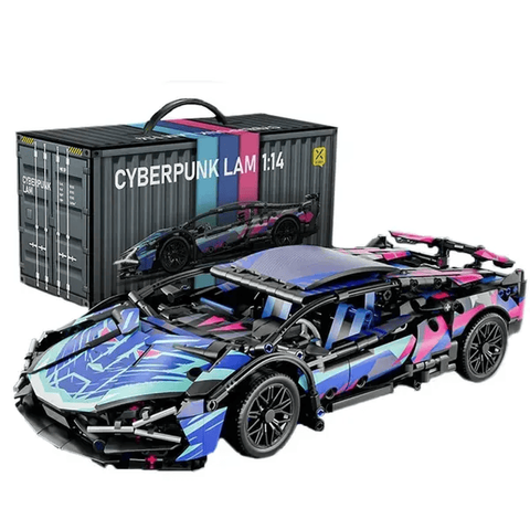 Конструктор Lamborghini Sian FK937 Cyberpunk чорний (1291 деталь, масштаб 1:14) 7838685 фото